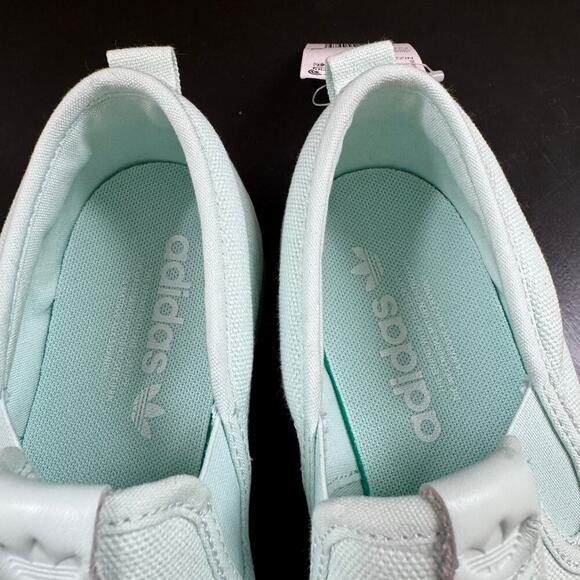NWT Adidas Nizza Slip-on Cap Toe Canvas‎ Sneaker Aqua Blue Women’s 7.5 US - Picture 7 of 11